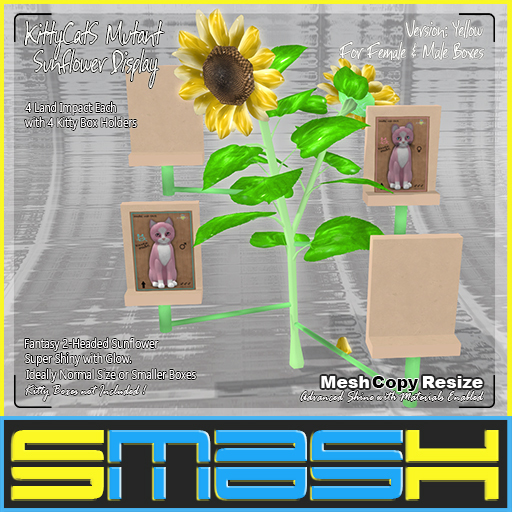 SMASH - KittyCatS Mutant Sunflower Display Yellow (BOXED)