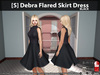 s debra flared skirt dress black pic