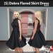 s debra flared skirt dress black ad