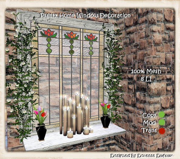 WINDOW DECORATION CANDLES BOX