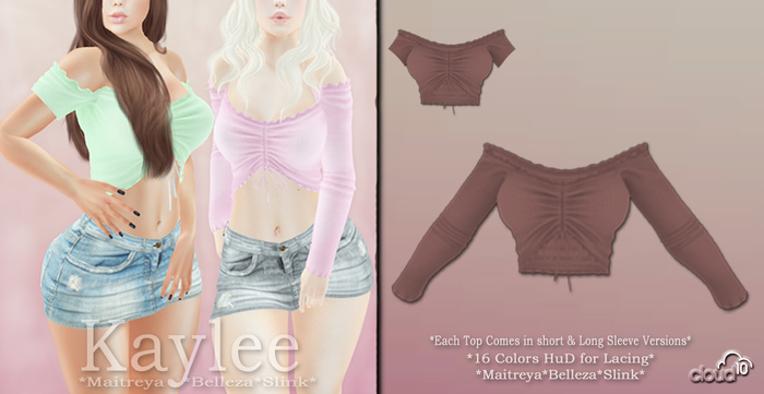 CLoUD10 - KayLee Ruched Top -  Pixie (BOX) ADD ME