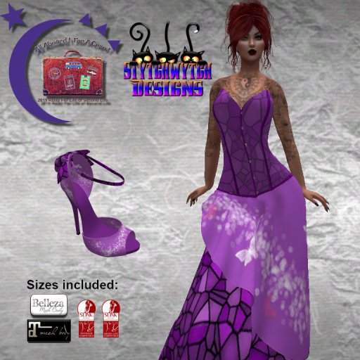 ~SWD~ RFL 2019 Staind Glass  Gown and Shoes