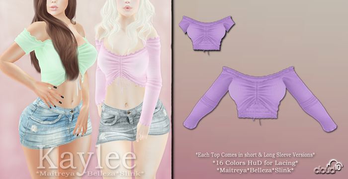 CLoUD10 - KayLee Ruched Top - Lilac  (BOX) ADD ME