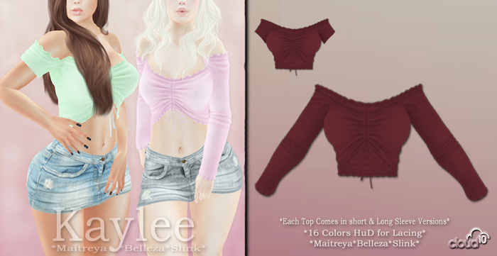 CLoUD10 - KayLee Ruched Top -   Red(BOX) ADD ME