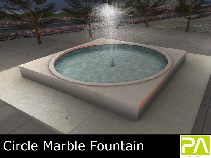PA Sale Box - Circle Marble Fountain