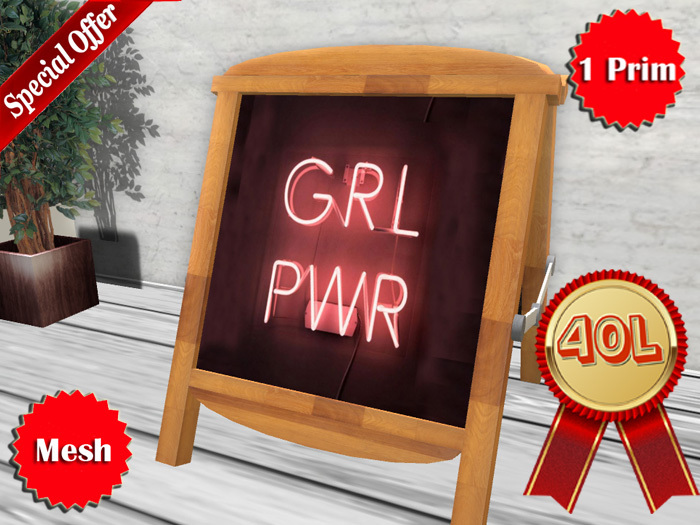 Girl Power Tent Sign