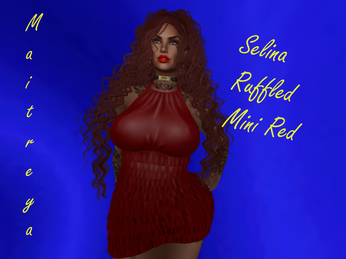 Selina Ruffled Mini Red dress