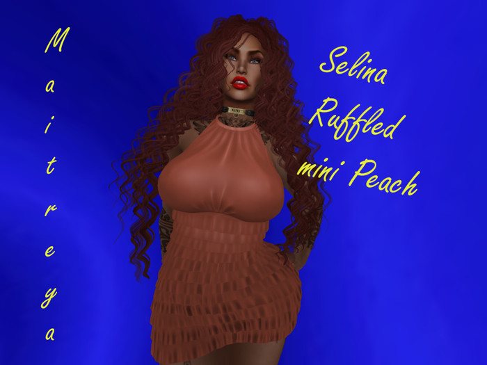 Angie's Selina Ruffled mini Peach