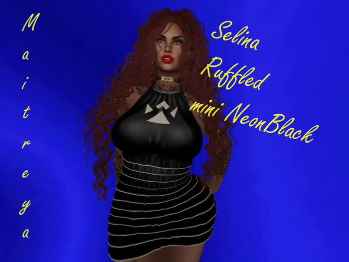 Angie's Selina Ruffled mini NeonBlack