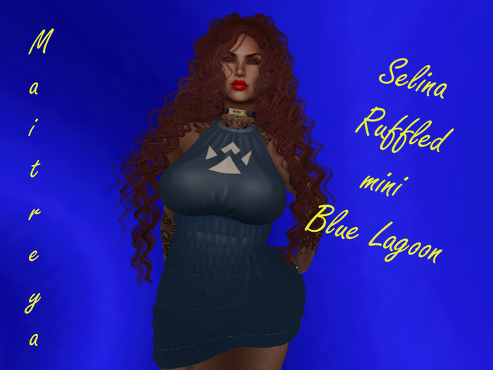 Angie's Selina Ruffled mini Blue Lagoon