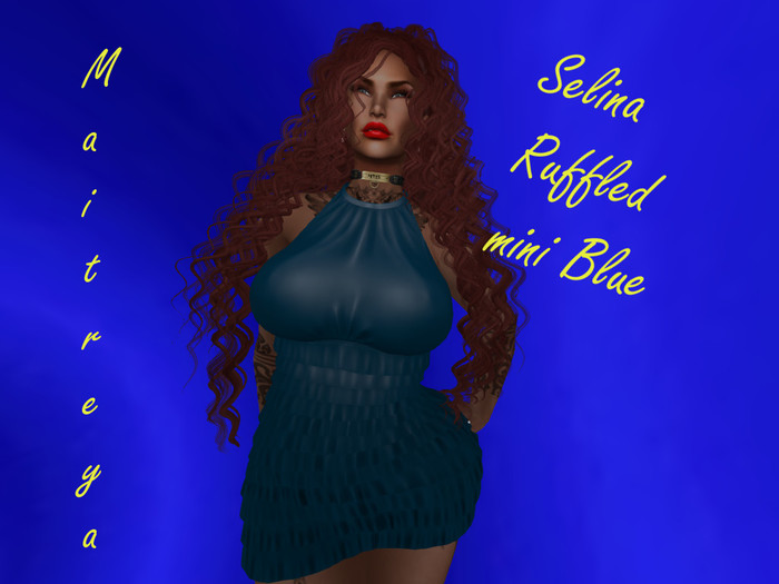 Angie's Selina Ruffled mini Blue