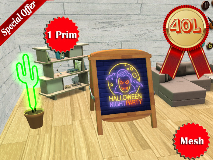 Halloween Party Tent Sign