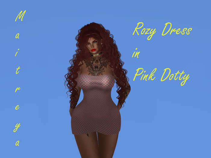 Angie's Rozy Dress Pink dot
