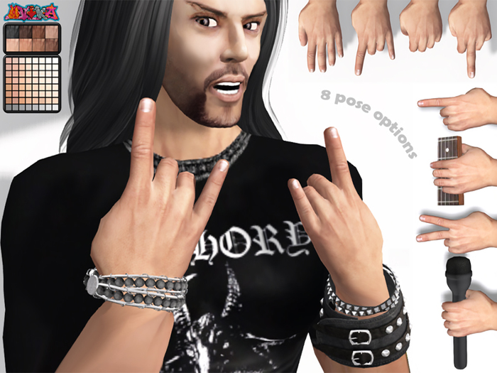 Male mesh hands DEMO