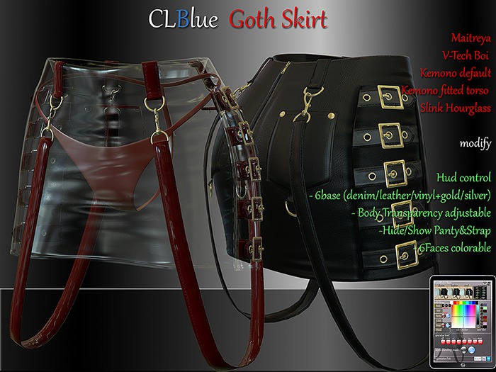 [demo]CLBlue-GothSkirt