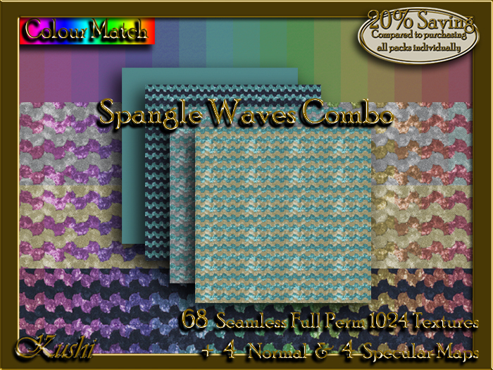Spangle Waves Combo Textures