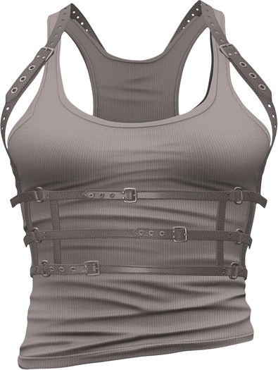 RIOT / Cole Harnessed Tank - Silver | Jake / Gianni / Slink / Adam
