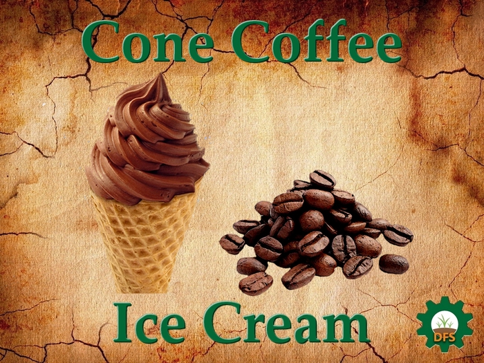 DFS Texture Ice Cream Cone Coffee