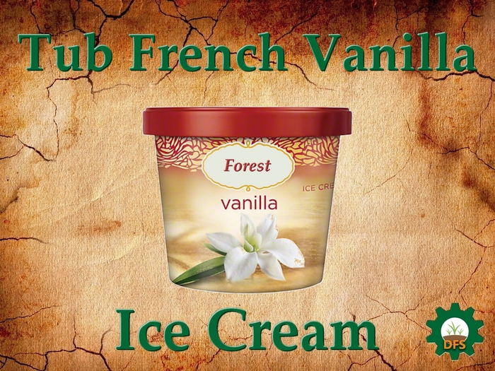 DFS texture Ice Cream Tub French Vanilla