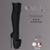 !MiH Teasdale plats & socks All Blk boxed