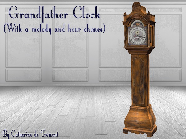 "CdT" Grandfather clock old wood