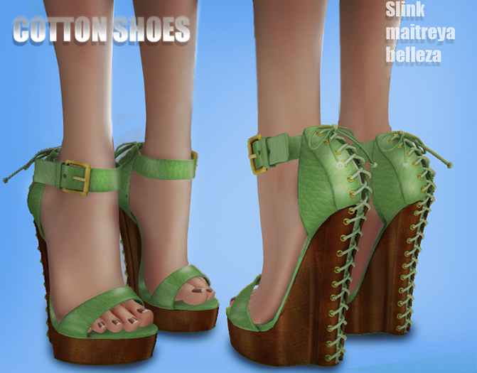 ::Cotton: shoes YAS (vert)