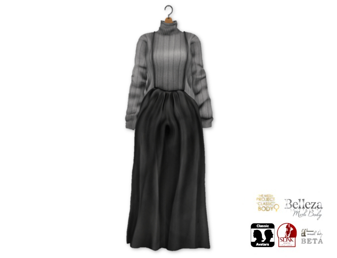 {amiable}Mesh Wide Salopette All In One Dress01