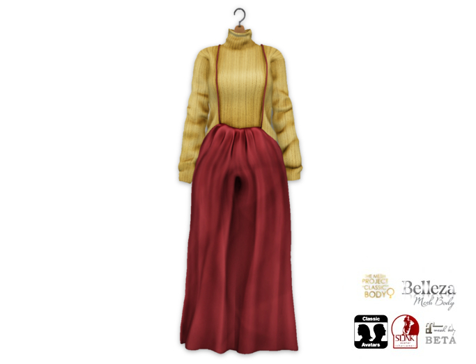 {amiable}Mesh Wide Salopette All In One Dress02