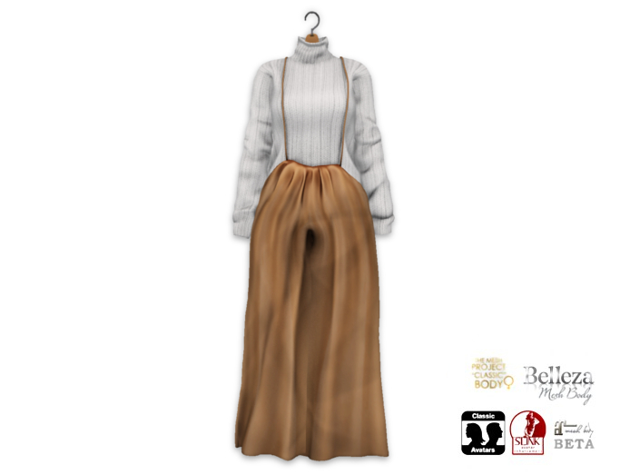 {amiable}Mesh Wide Salopette All In One Dress04