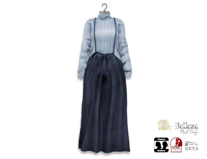 {amiable}Mesh Wide Salopette All In One Dress07