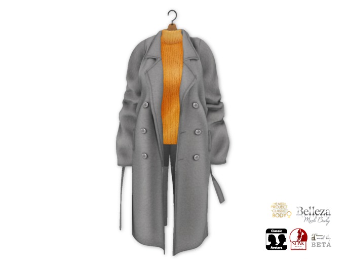 {amiable}Mesh Oversized Chester Coat02