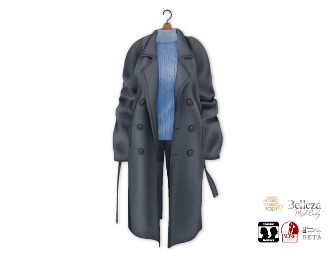 {amiable}Mesh Oversized Chester Coat05