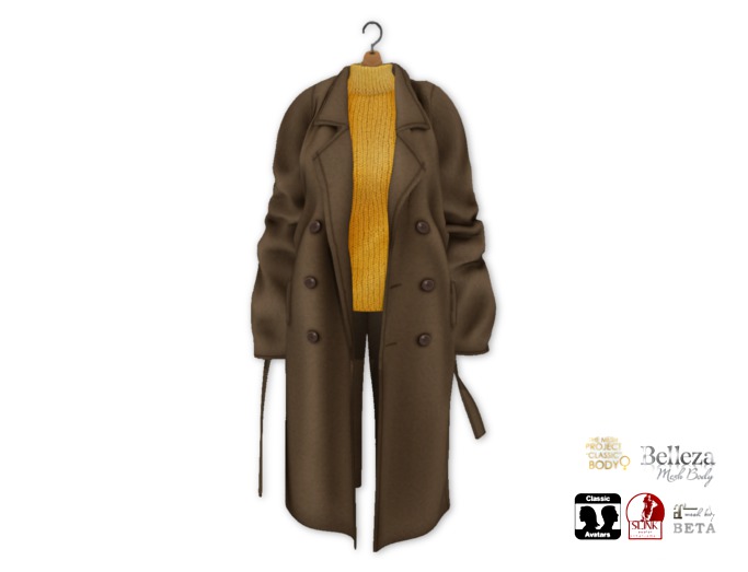 {amiable}Mesh Oversized Chester Coat06