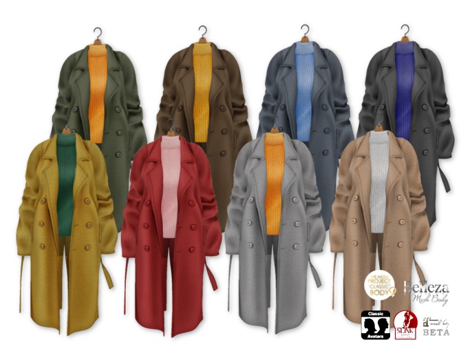 {amiable}Mesh Oversized Chester Coat(FAT PACK)