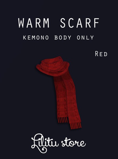 Warm Scarf (Red) - Lilitu Store