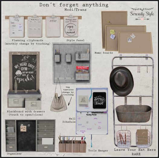 Serenity Style- Dont Forget Anything LEAVE YOUR HAT HERE RARE