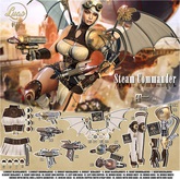 Luas Steam Commander Skirt Black & White