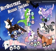 {NB} Chibi Noodle Onesie Beaver Lime Blueberry Sorbet