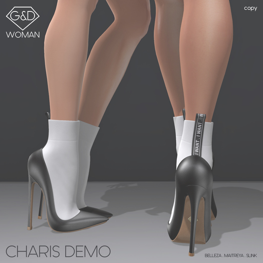 G&D Sock Ankle Pumps Charis DEMO (wear)