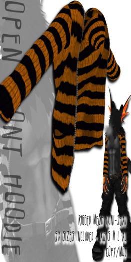 [C`3d] Female Sweatshirt - Grey Stripe