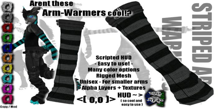 Striped Arm-Warmers