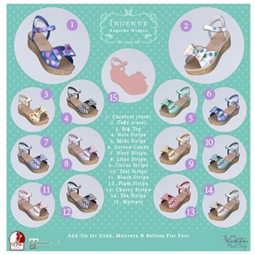 Ingenue :: Angelika Wedges :: Taffy RARE