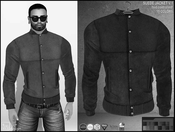 :IN DESIGN:Men's Jacket V.1 15 Colors/HUD Controlled!DEMO.