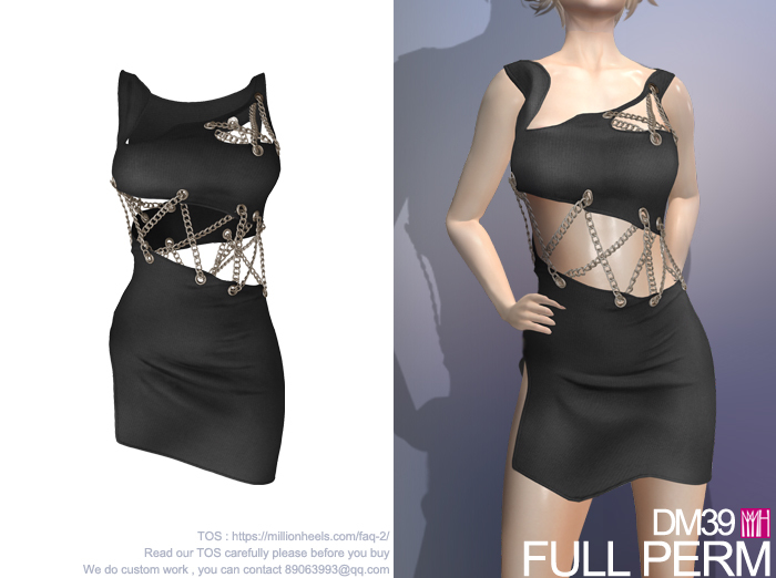 [DM] Full Perm 39 CHAINS SKIRT
