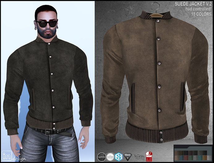 :IN DESIGN:Men's Jacket V.2 15 Colors/HUD Controlled!