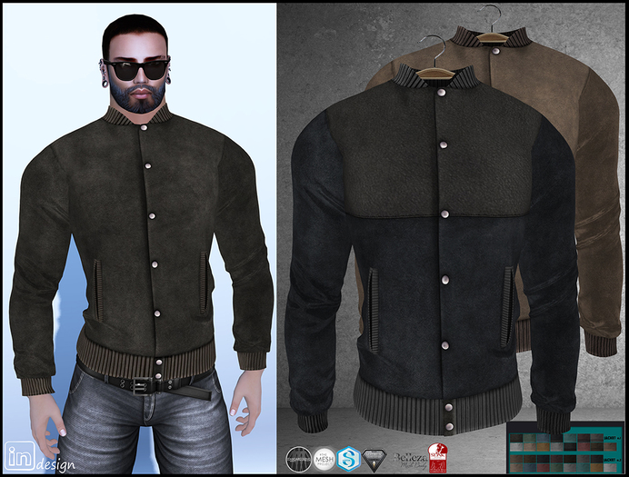 :IN DESIGN:Men's Suede Jacket V.1/V.2::FAT PACK HUD Controlled!: