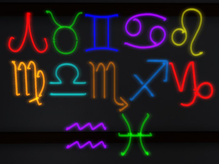 Zodiac Neon Lights