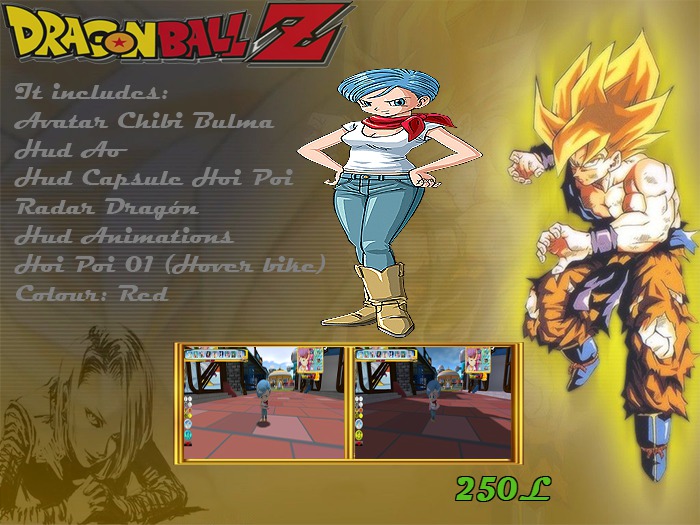 DBZ (Chibi Bulma) Colour "Red"