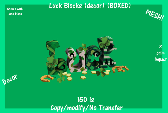 Luck Blocks (decor) (BOXED)