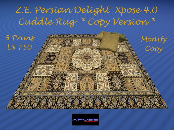 Z.E. Persian Delight Xpose 4.0 Cuddle Rug *Copy version *